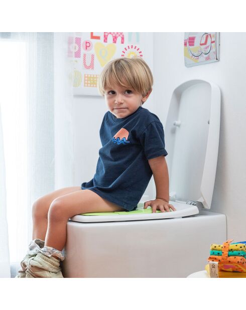 Réducteur de toilettes pliable pour enfant Foltry vert