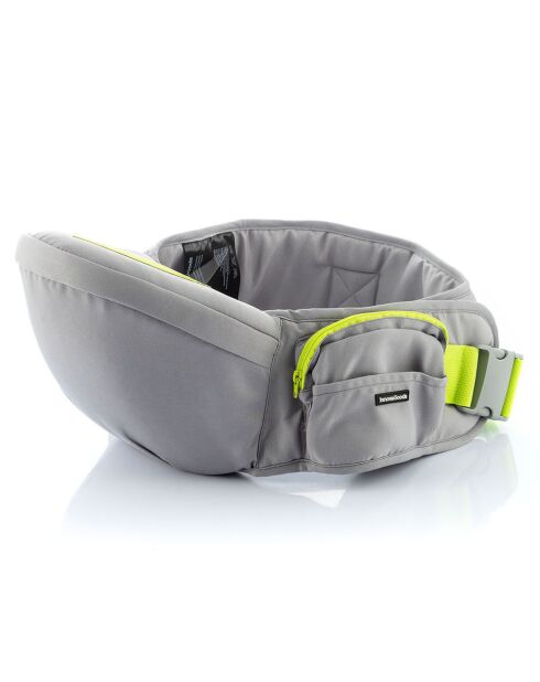 Ceinture porte-bébé évolutive avec poches Seccaby gris/vert