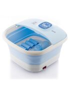 Spa pliable pour les pieds avec rouleaux et hydromassage Footopy bleu/blanc