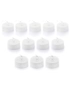 12 Bougies chauffe-plat LED Romandle blanches