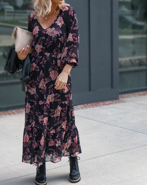 Robe Flora noire