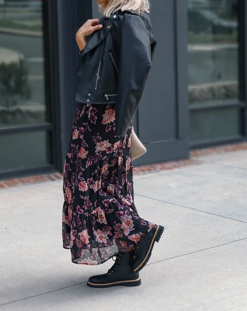 Robe Flora noire