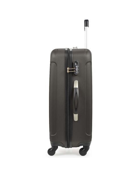 Napoli 4-wielige eenwielige cabinekoffer 55 cm donkergrijs