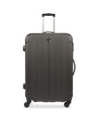 Napoli 4-wielige eenwielige cabinekoffer 55 cm donkergrijs