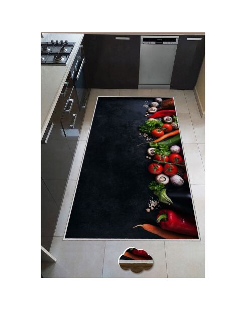 Tapis de cuisine  multicolore