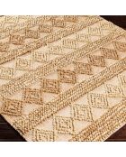 Tapis naturel Jute beige/camel