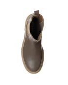 Chelsea boots en Cuir Romy taupe - Talon 5 cm