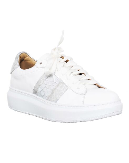 Baskets en Cuir Tina blanches