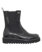 Chelsea boots Marina noires - Plateforme 5 cm
