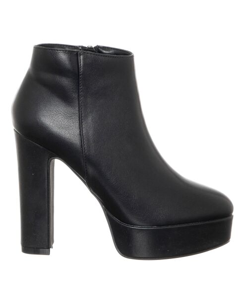 Bottines Carla noires - Talon 10.5 cm