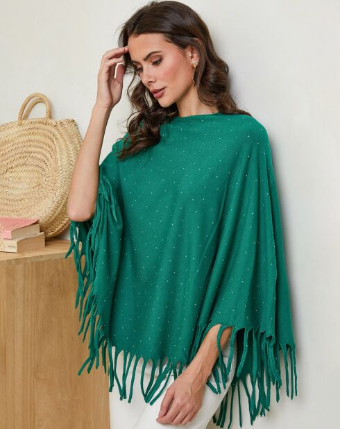 Poncho Anouk vert