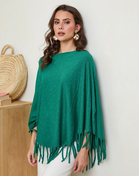 Poncho Anouk vert