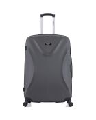 3 Koffer 4 Räder einfach Garibaldi 55/65/75 cm dunkelgrau
