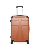 Mittelgroßer Reisekoffer mit 4 Einzelrollen Ottawa 65 cm, Terrakottarot