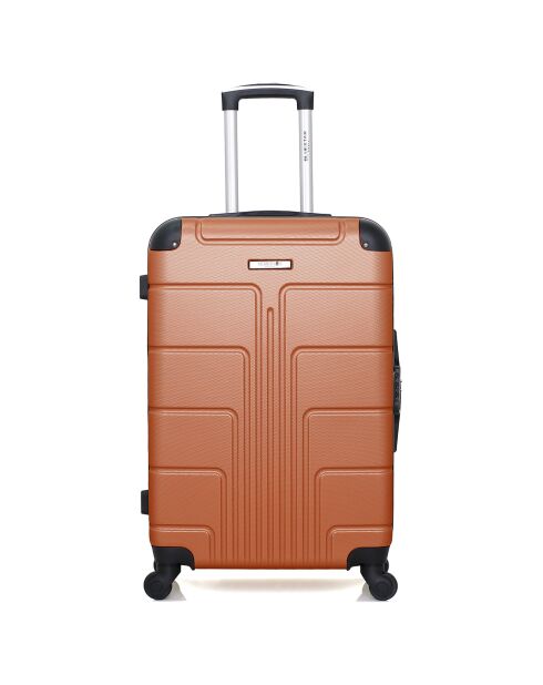 Mittelgroßer Reisekoffer mit 4 Einzelrollen Ottawa 65 cm, Terrakottarot