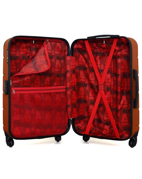 Mittelgroßer Reisekoffer mit 4 Einzelrollen Ottawa 65 cm, Terrakottarot