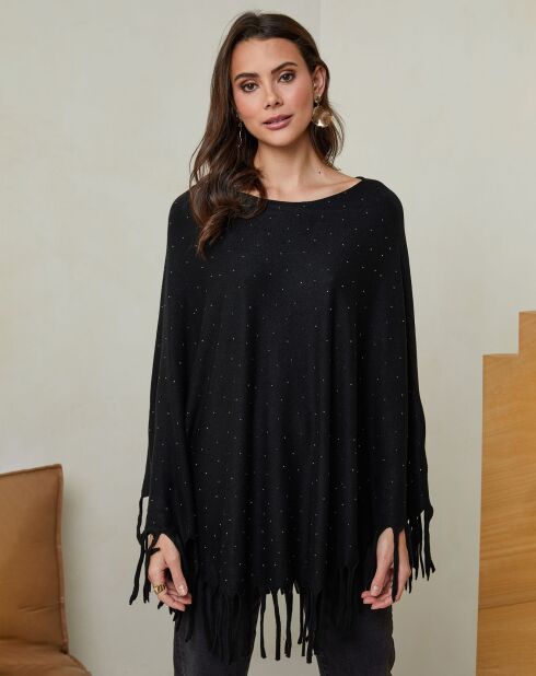 Poncho Anouk noir