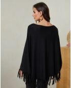 Poncho Anouk noir