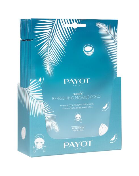 10 Masques Tissu apaisants Après-soleil Coco