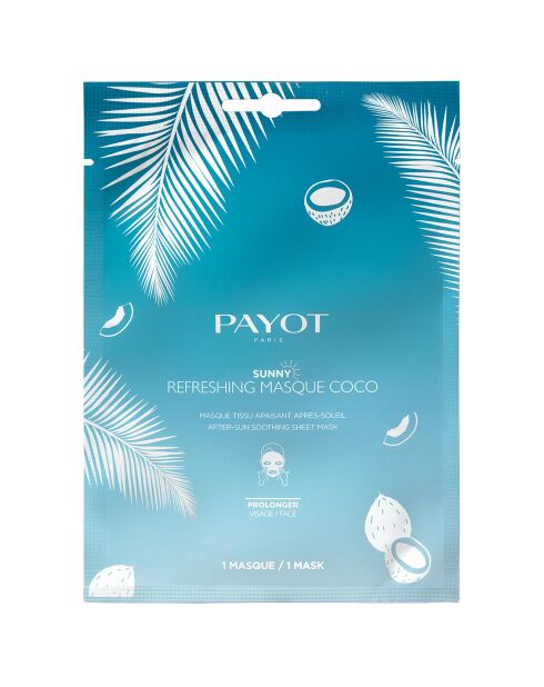 10 Masques Tissu apaisants Après-soleil Coco