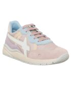 Sneakers en Cuir Breeze beige/rose pale/bleu pale