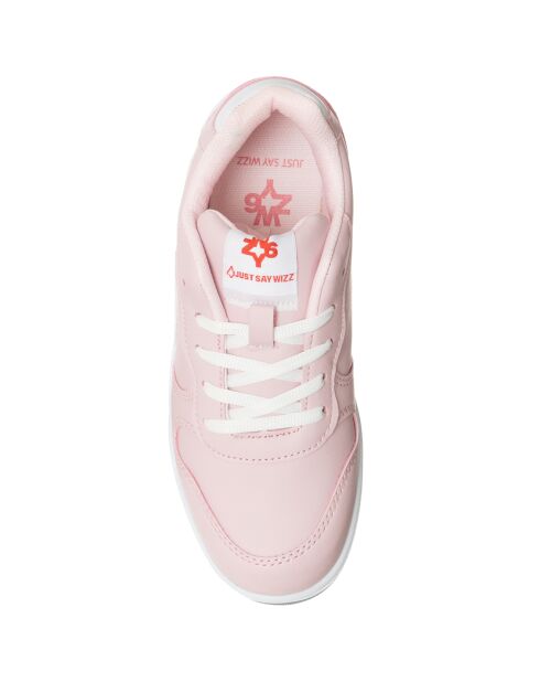 Sneakers en Cuir Free rose/blanc