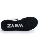 Sneakers en Cuir Jet blanc/noir/rouge