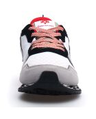 Sneakers en Cuir Jet blanc/gris/rouge