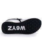 Sneakers en Cuir Kis argenté/noir