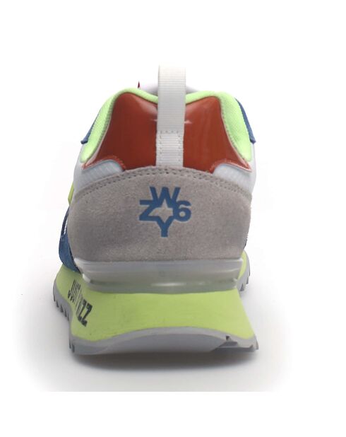 Sneakers en Cuir Max bleu/blanc/vert/gris