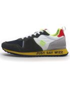 Sneakers en Cuir Max kaki/blanc