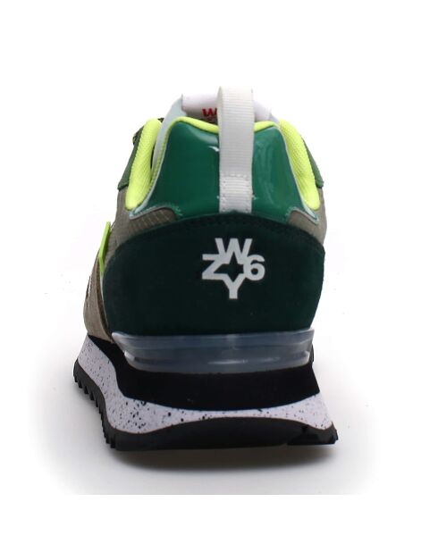 Sneakers en Cuir Max kaki/blanc