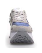 Sneakers en Cuir Tessa blanc/gris