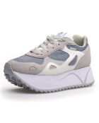 Sneakers en Cuir Tessa blanc/gris