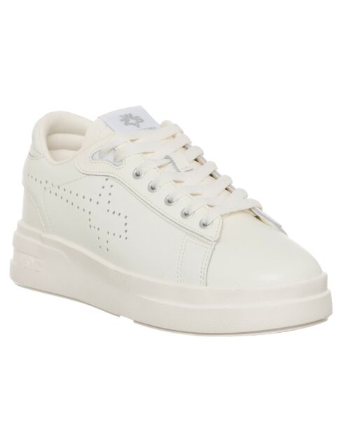 Sneakers en Cuir Yuma écrues