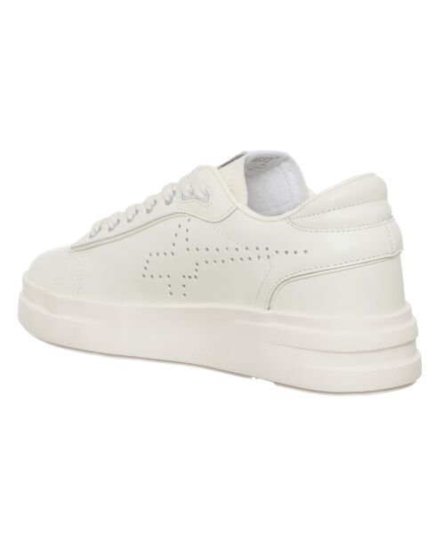 Sneakers en Cuir Yuma écrues