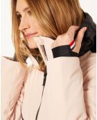 Veste de ski React Merino doublure Laine mélangée rose pâle