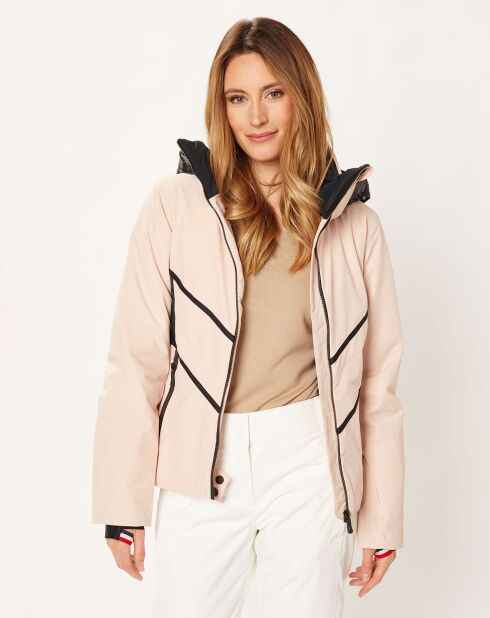 Veste de ski React Merino doublure Laine mélangée rose pâle