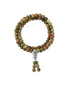Bracelet Argent & Unakite