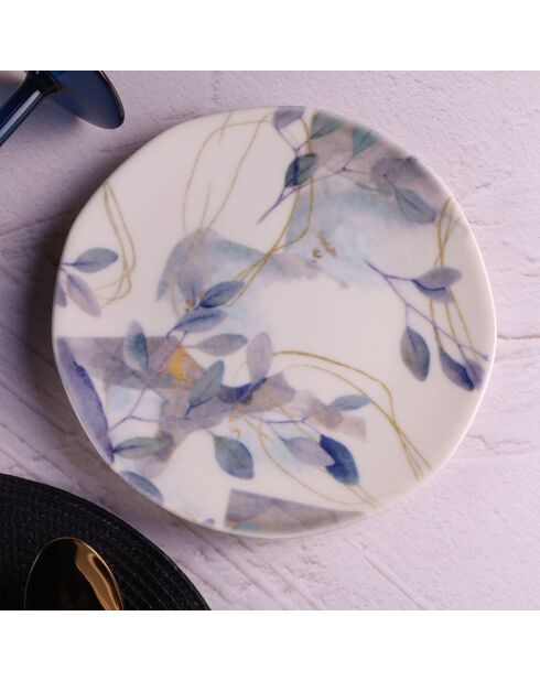 Service de Table en Porcelaine multicolore - 24 pièces
