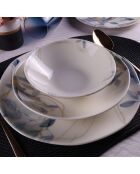 Service de Table en Porcelaine multicolore - 24 pièces