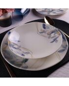 Service de Table en Porcelaine multicolore - 24 pièces