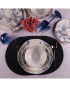 Service de Table en Porcelaine multicolore - 24 pièces