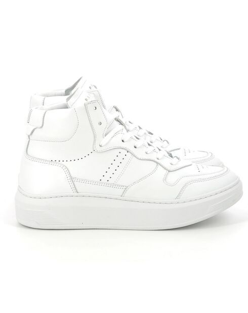 Sneakers en Cuir Cayma High blanc