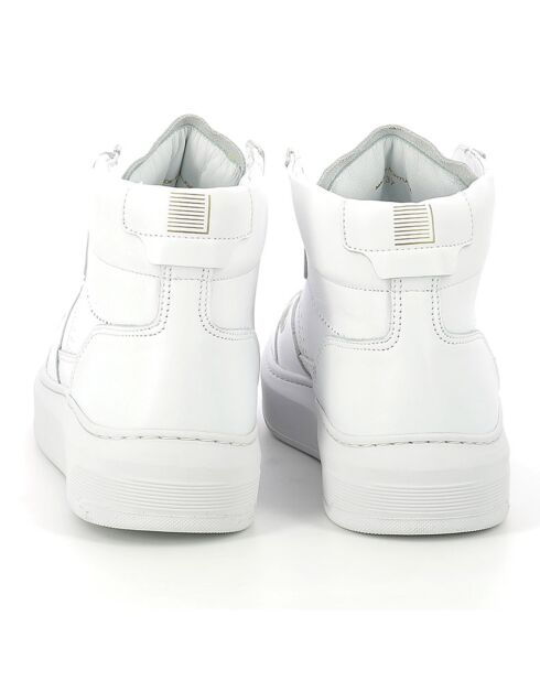 Sneakers en Cuir Cayma High blanc