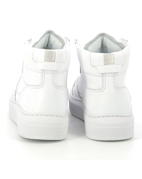 Sneakers en Cuir Cayma High blanc