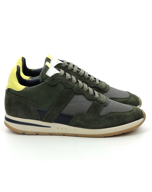 Sneakers en Cuir Vida kaki