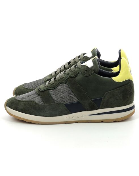 Sneakers en Cuir Vida kaki