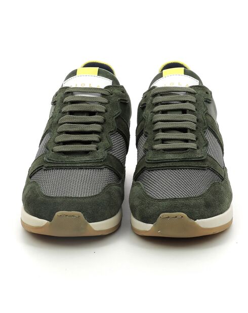 Sneakers en Cuir Vida kaki