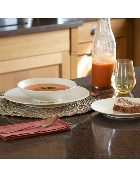 Servizio da tavola bianco Muse - 18 pezzi